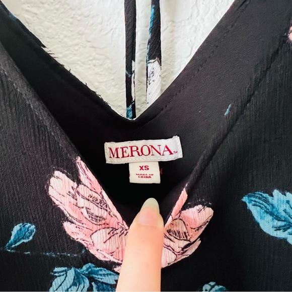 Black floral dress - Picture 5 of 6